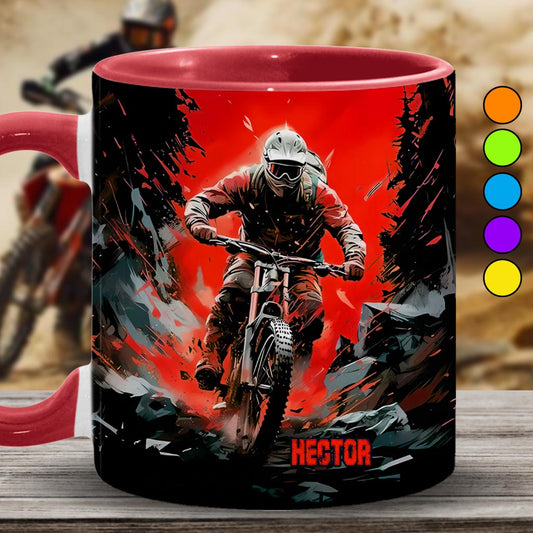 Cool Dirt Bike, Motocross - Personalized Dirt Bike Accent Mug