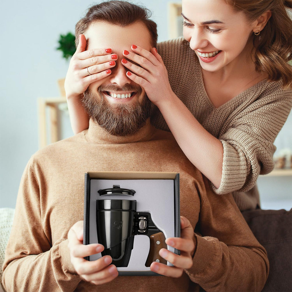 Black Ceramic Gun Cup