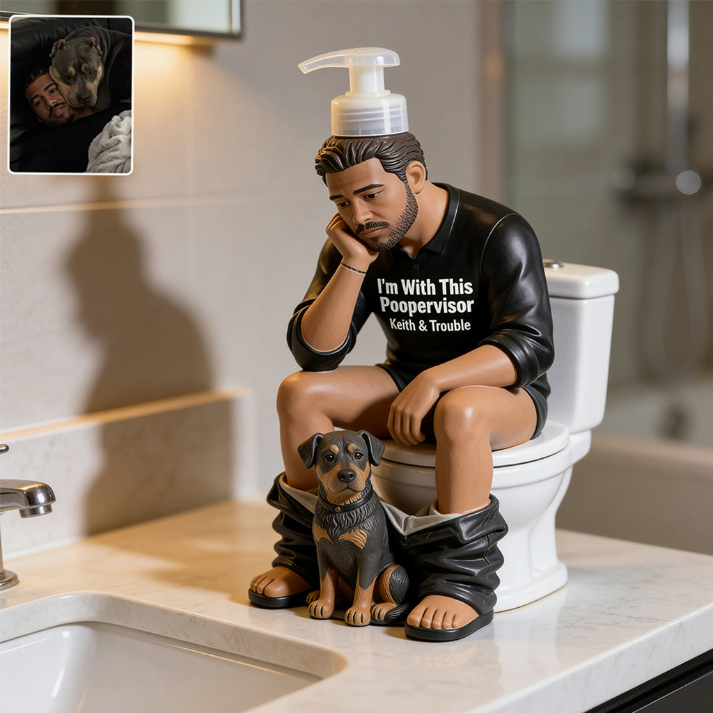 Lustiger Hundevater/ Hundemutter Moment - Personalisierter Seifenspender