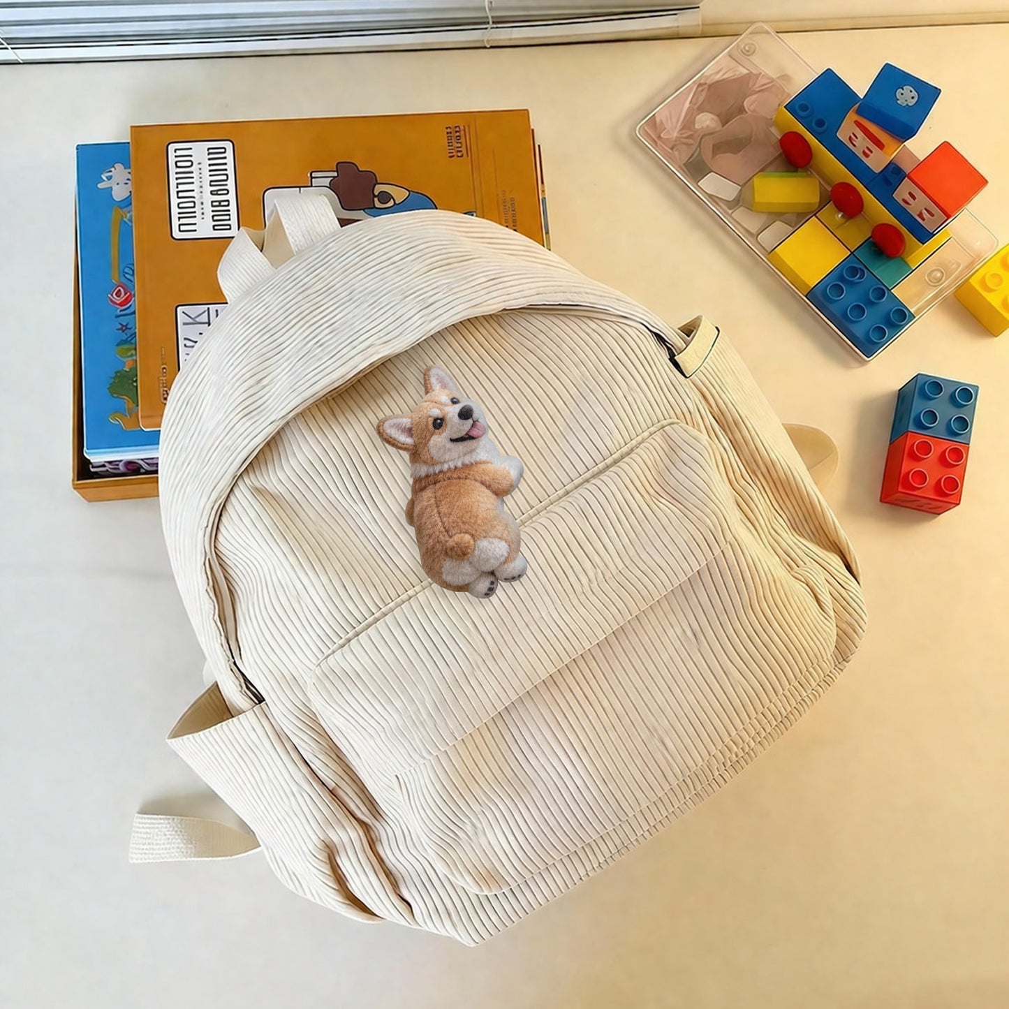 Geschenk für Tierliebhaber - Personalisierte Hund Plüschbrosche