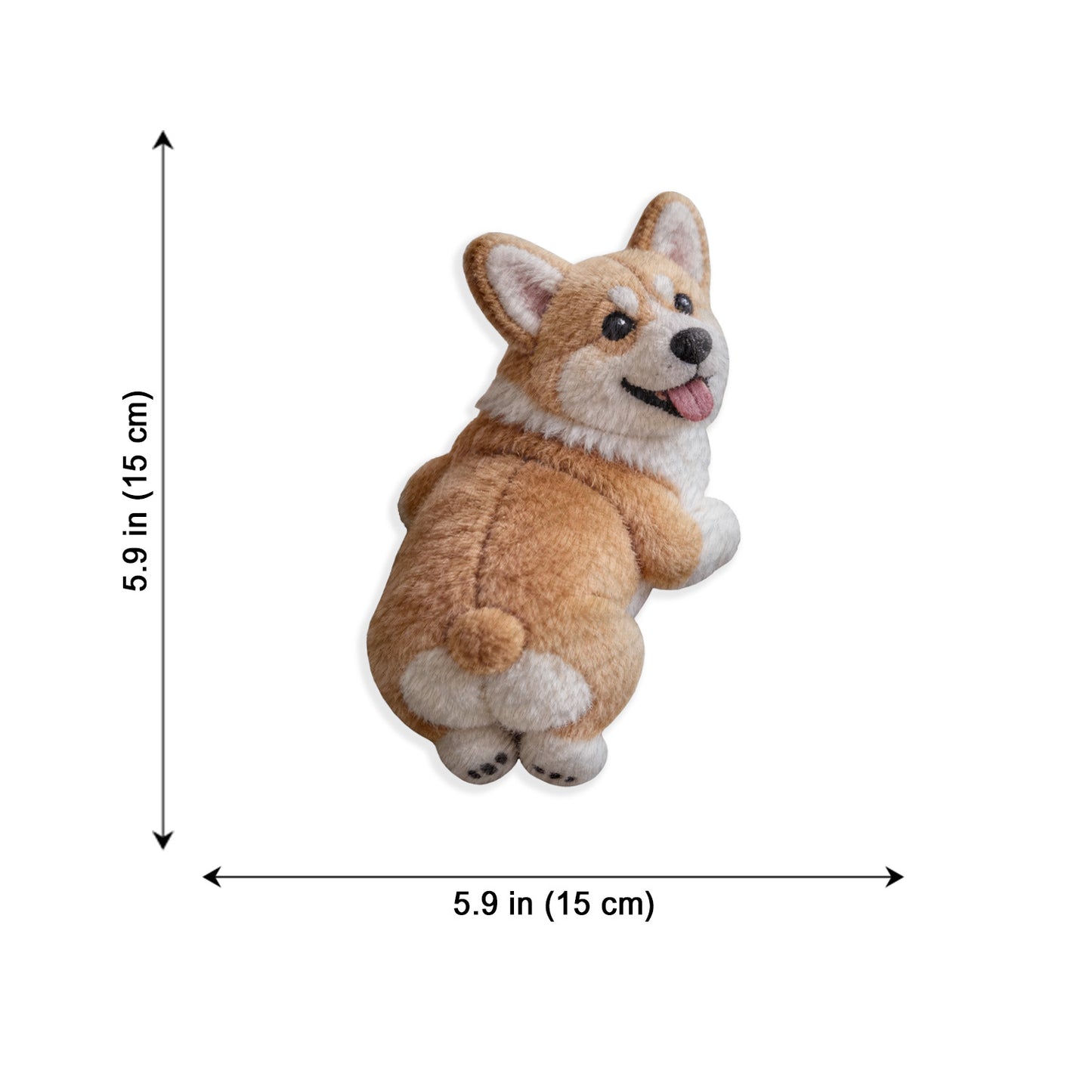 Geschenk für Tierliebhaber - Personalisierte Hund Plüschbrosche