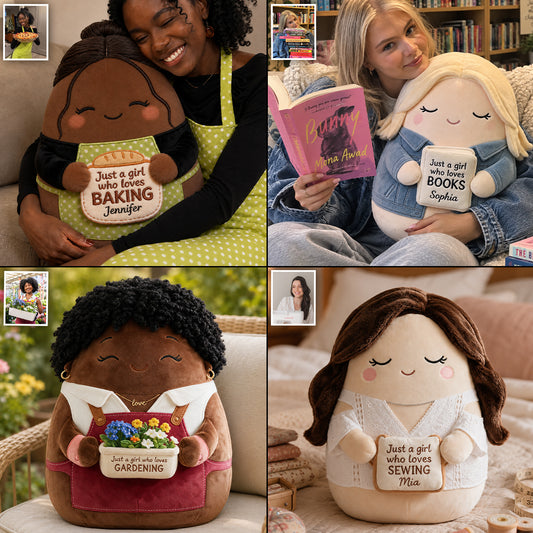 Cute Character - Personalized Gardening Premium Faux Fur Pillow