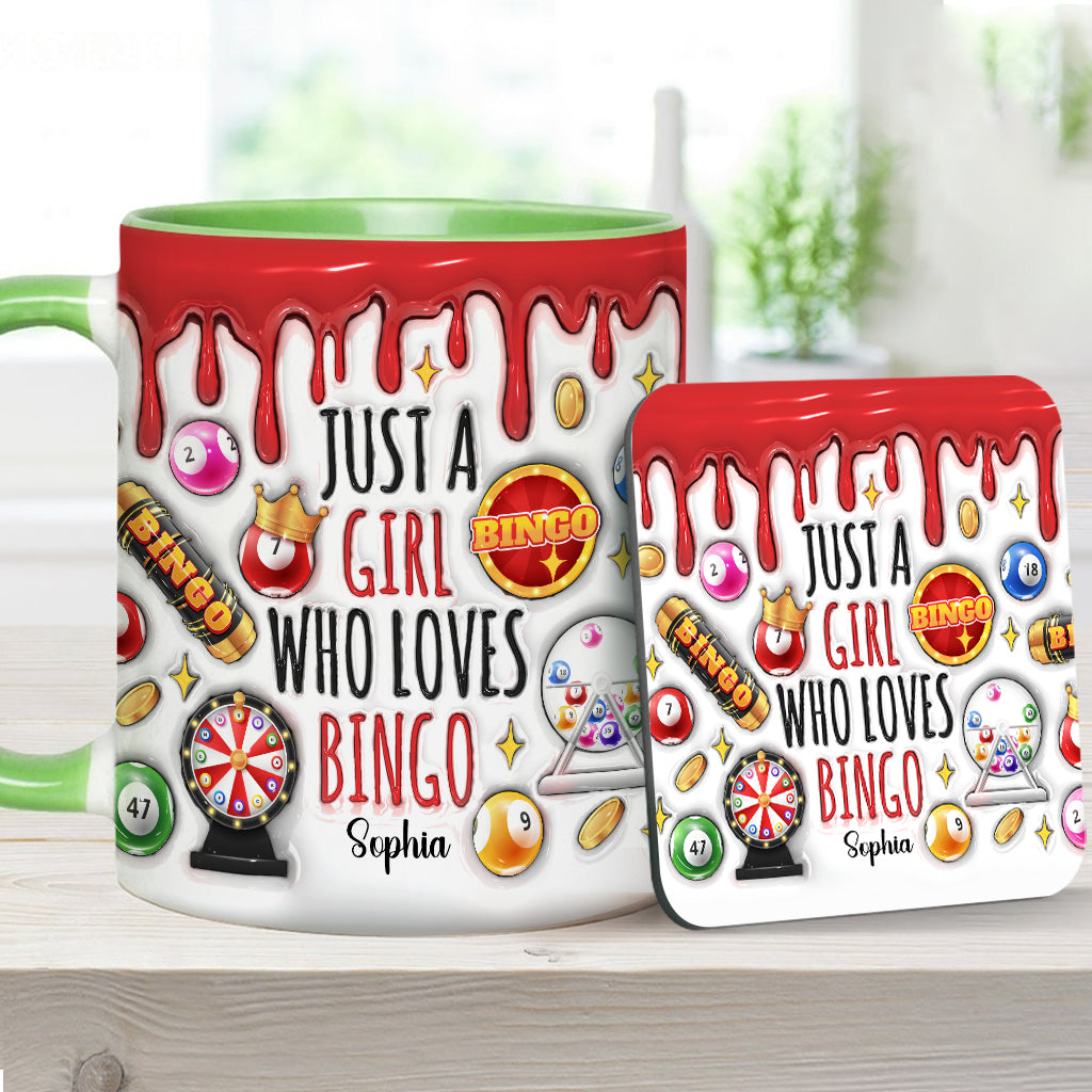 Mug personnalisé « Juste une fille qui adore le bingo »