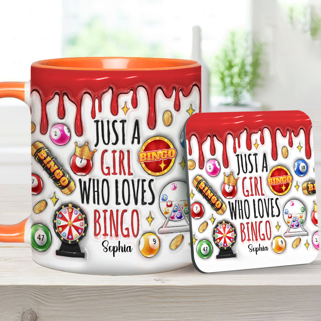 Mug personnalisé « Juste une fille qui adore le bingo »
