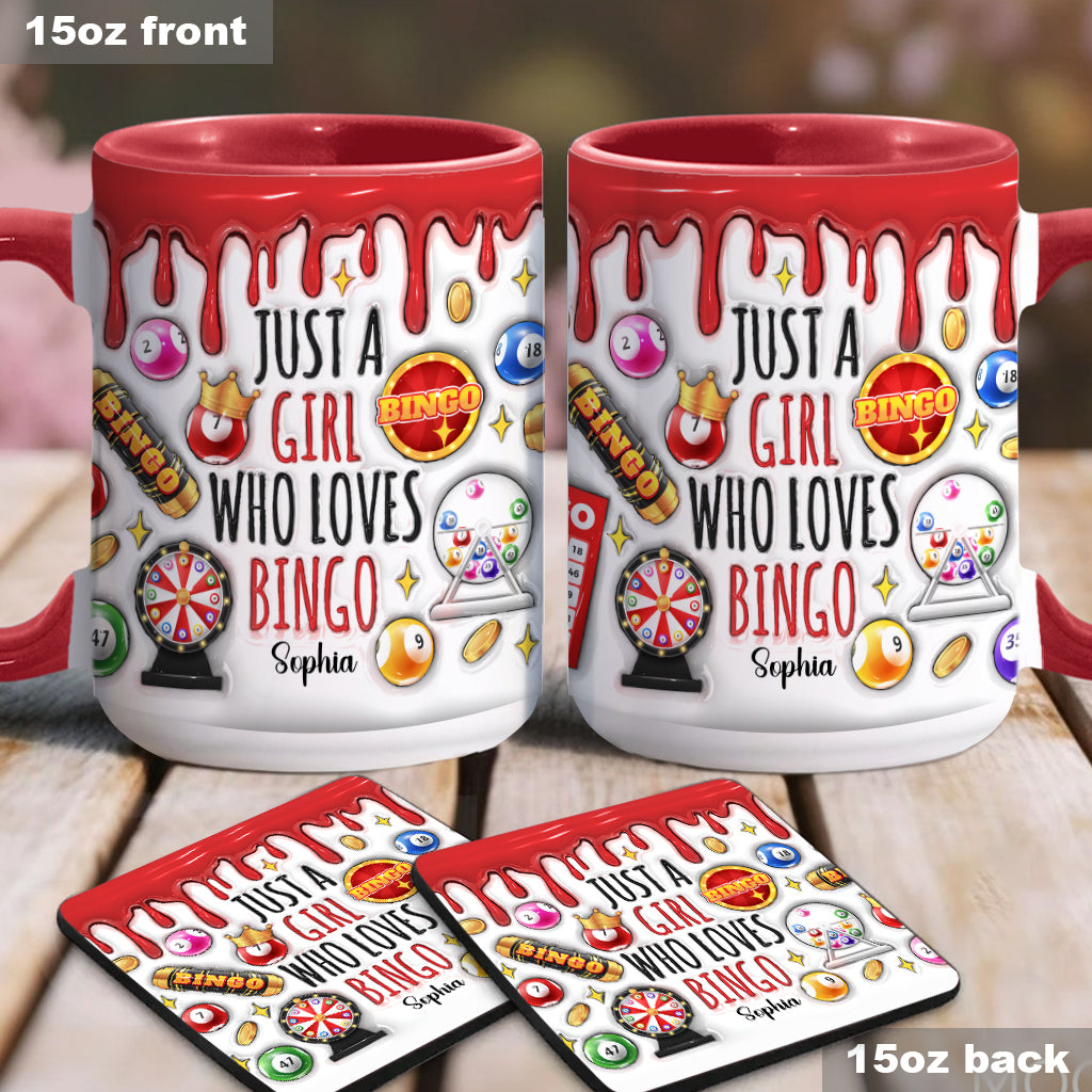 Mug personnalisé « Juste une fille qui adore le bingo »