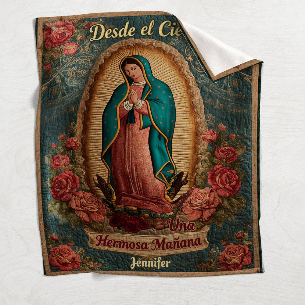 Couverture chrétienne personnalisée Notre-Dame de Guadalupe