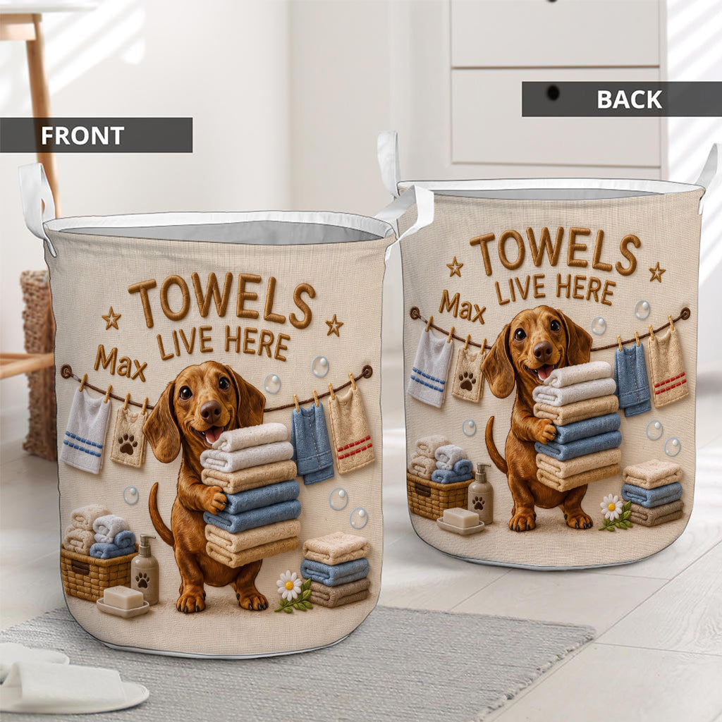 Geschenk für Tierbesitzer - Personalisierter Hundespeicherkorb