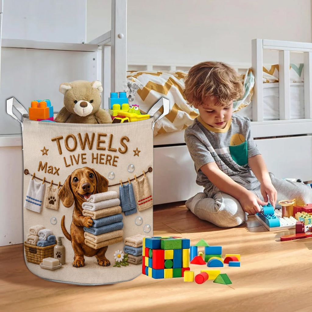 Geschenk für Tierbesitzer - Personalisierter Hundespeicherkorb