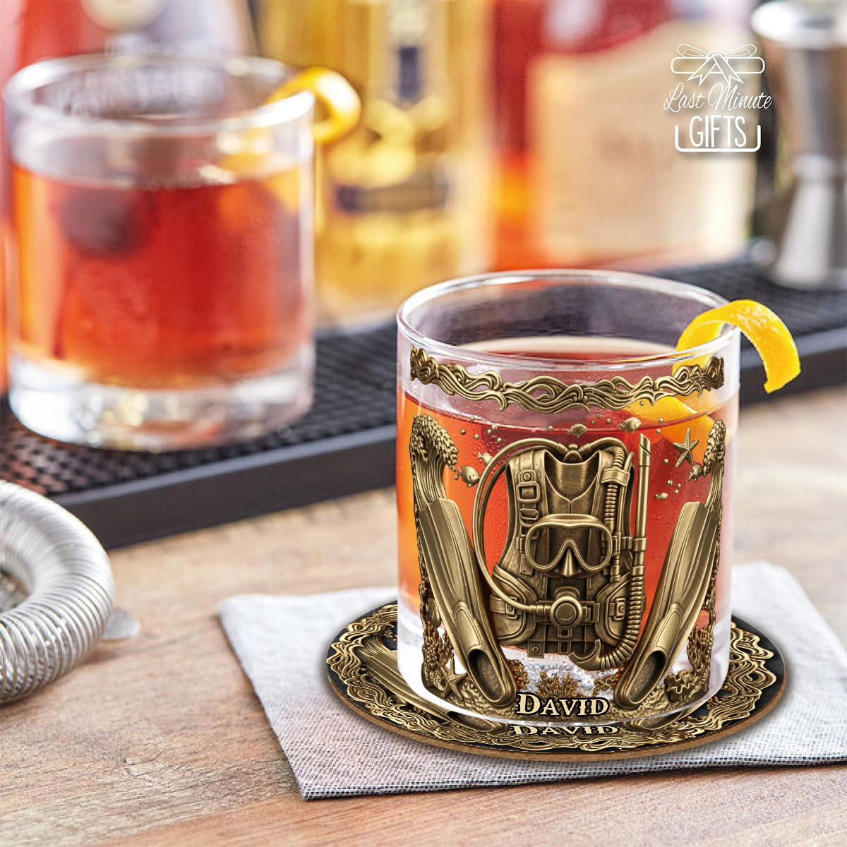 Scuba Diving Life – Personalisiertes Taucher-Whiskyglas