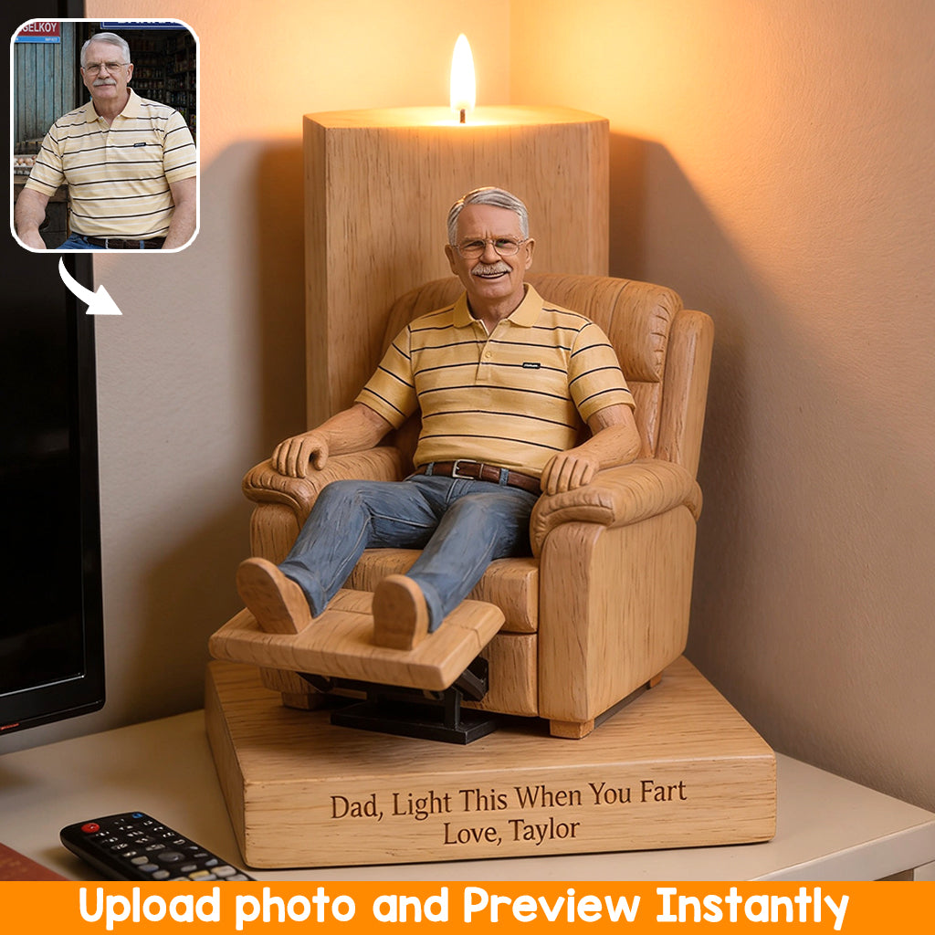 Cadeau parfait pour la fête des pères - Bougeoir en bois personnalisé