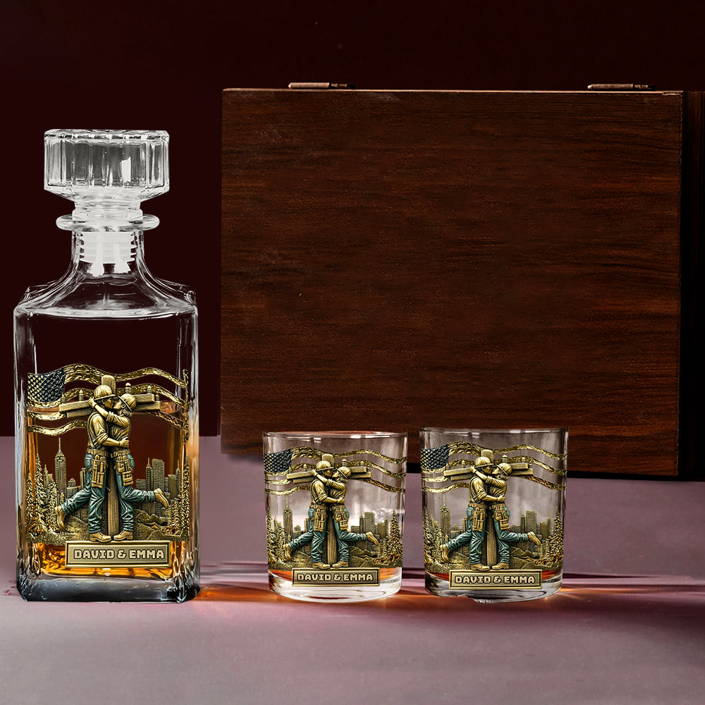 Verre à whisky personnalisé « Lineman & Linewoman Legacy Glass » - Verre à whisky commémoratif pour électriciens et électriciennes