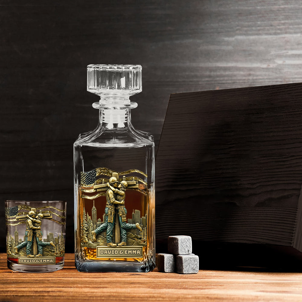 Verre à whisky personnalisé « Lineman & Linewoman Legacy Glass » - Verre à whisky commémoratif pour électriciens et électriciennes