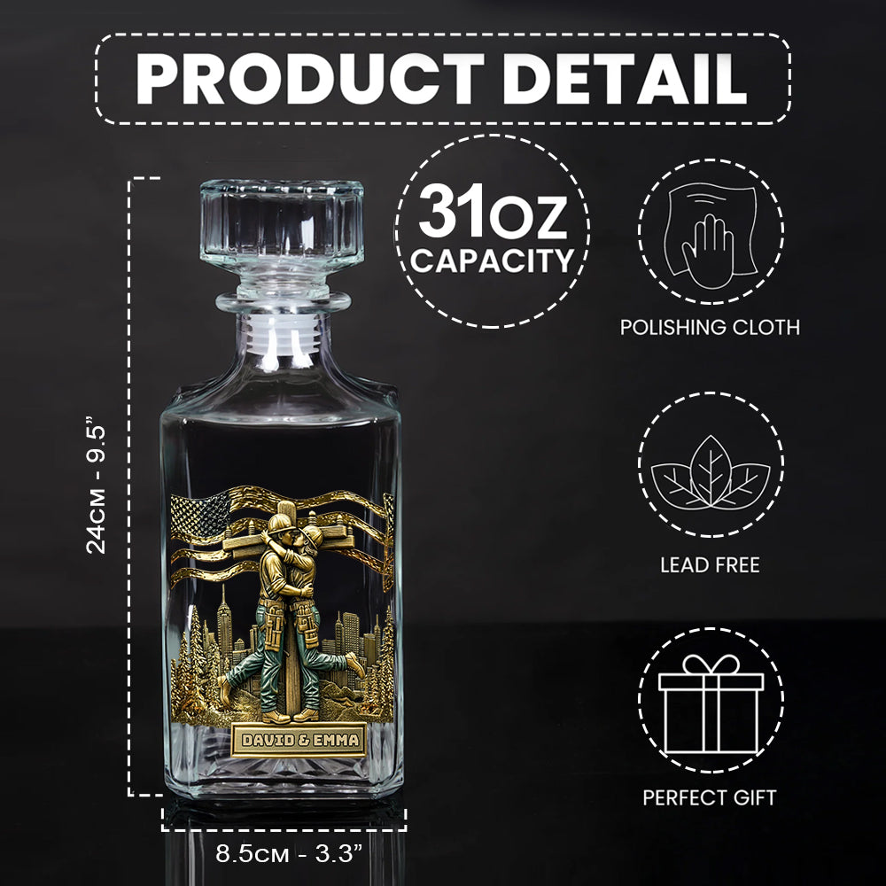 Verre à whisky personnalisé « Lineman & Linewoman Legacy Glass » - Verre à whisky commémoratif pour électriciens et électriciennes