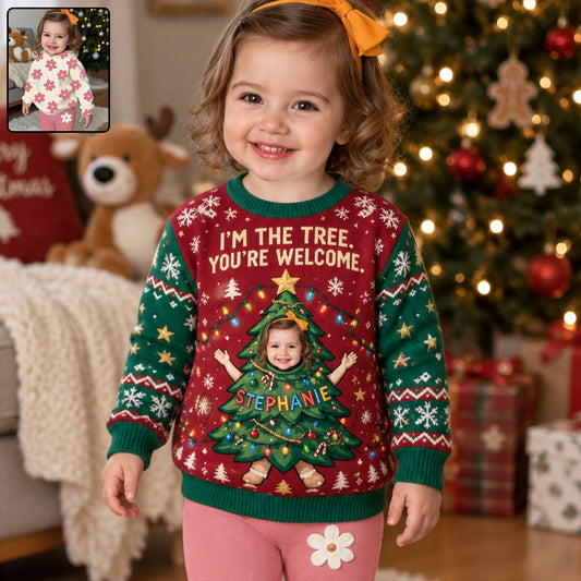 I'm The Tree - Personalized Kid Ugly Sweater
