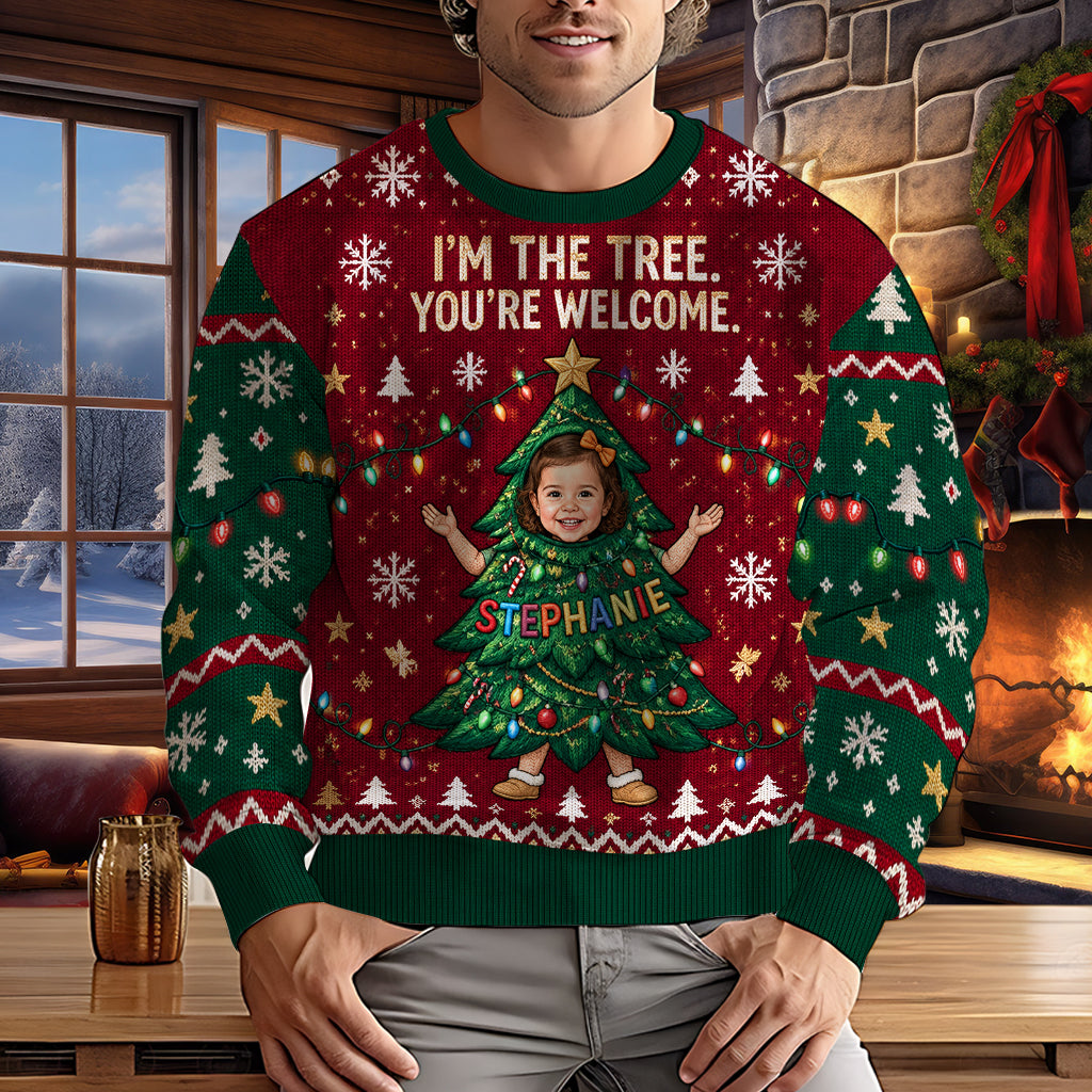 I'm The Tree - Personalized Kid Ugly Sweater