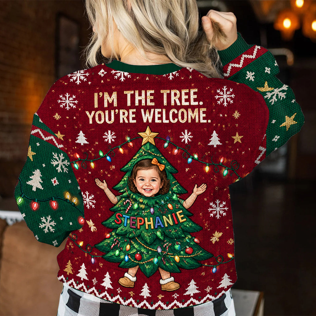 I'm The Tree - Personalized Kid Ugly Sweater