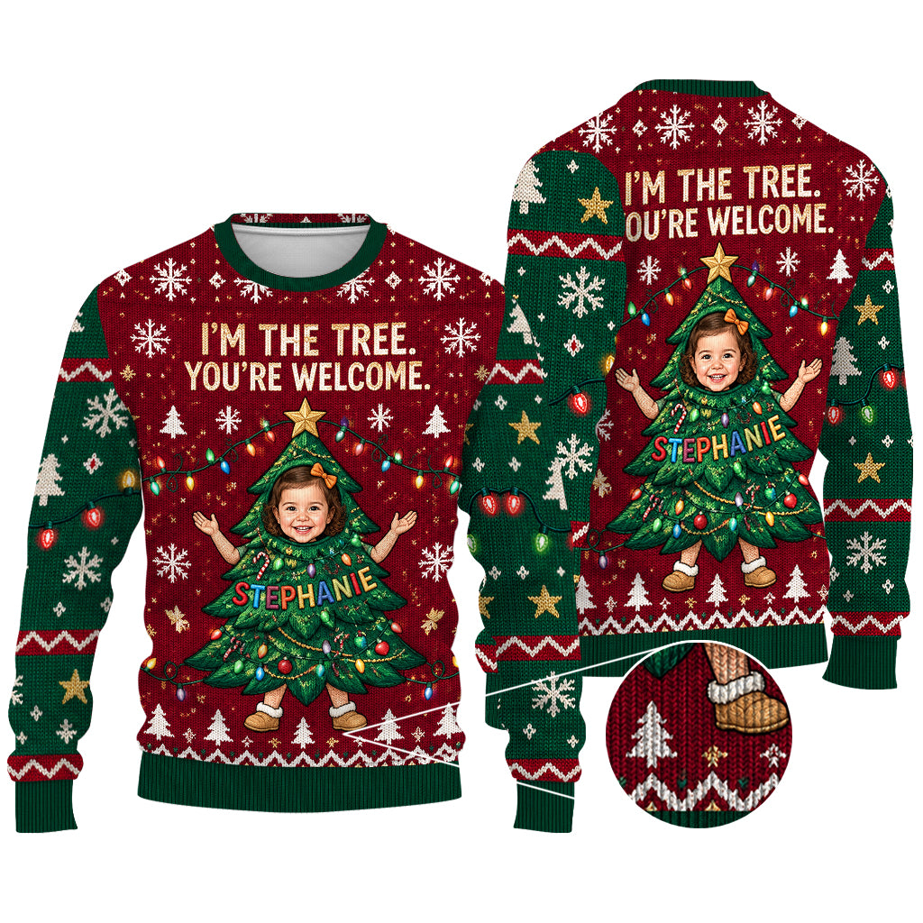 I'm The Tree - Personalized Kid Ugly Sweater