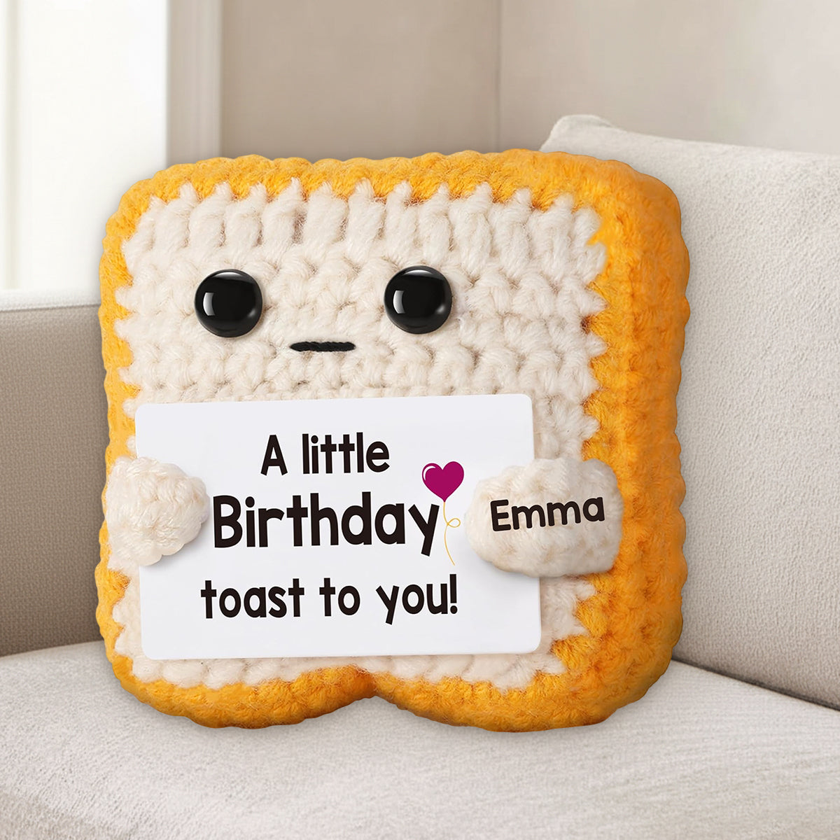 Happy Birthday - Personalized Birthday Premium Faux Fur Pillow
