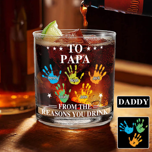 Reason To Drink - Personalized Father Whiskey Glass