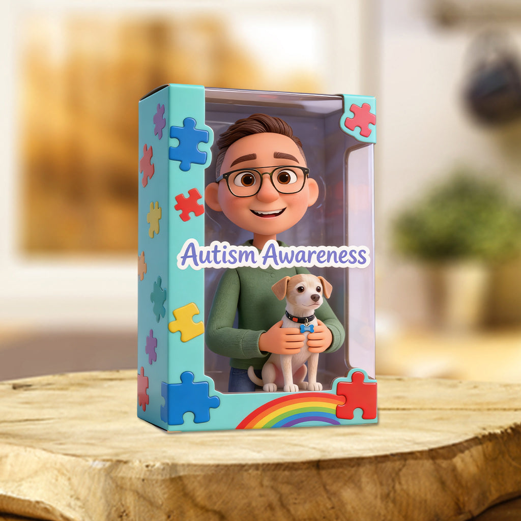 Sensibilisation à l'autisme - Plaque acrylique personnalisée de forme spéciale