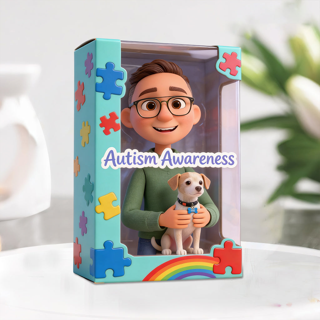 Sensibilisation à l'autisme - Plaque acrylique personnalisée de forme spéciale
