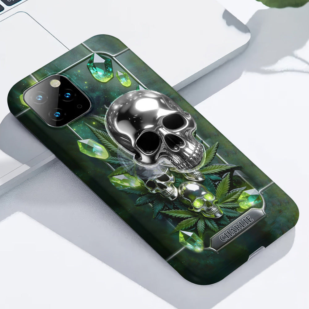 Smokers - Personalized Weed Full Print Phone Case & Phone Grip