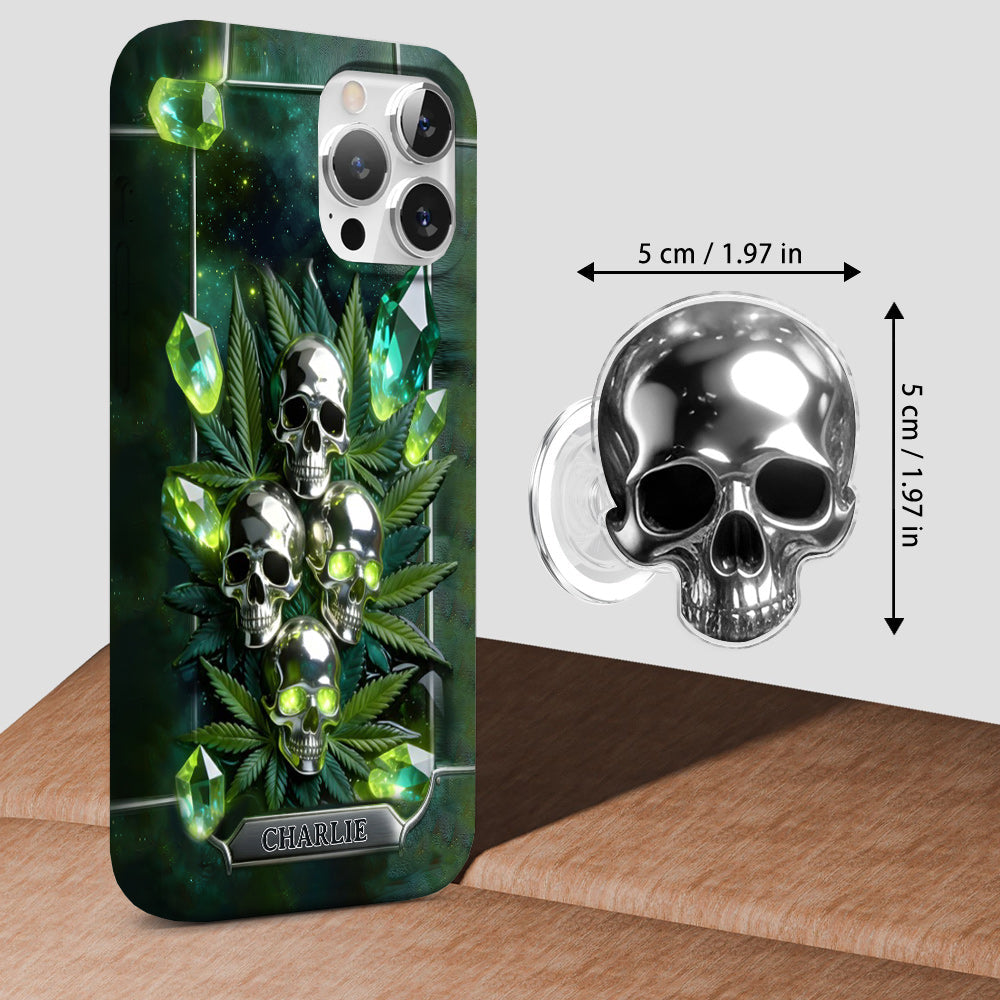 Smokers - Personalized Weed Full Print Phone Case & Phone Grip