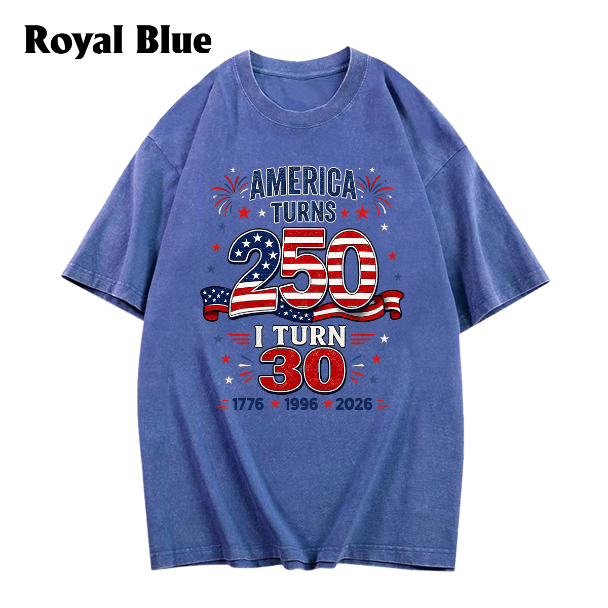 Birthday Gift - Personalized Birthday Washed T-Shirt