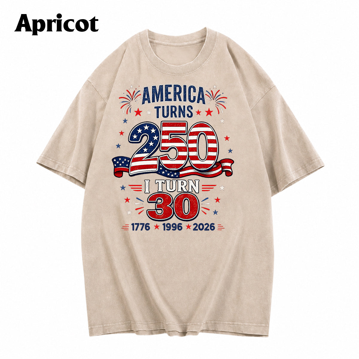 Birthday Gift - Personalized Birthday Washed T-Shirt