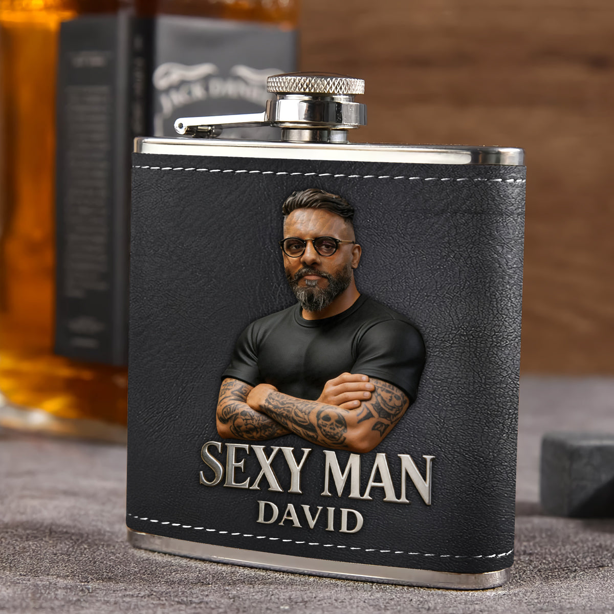 Luxuriöse Geschenke für Männer - Individuell vom Foto - Personalisierte Vater-Thermoskanne