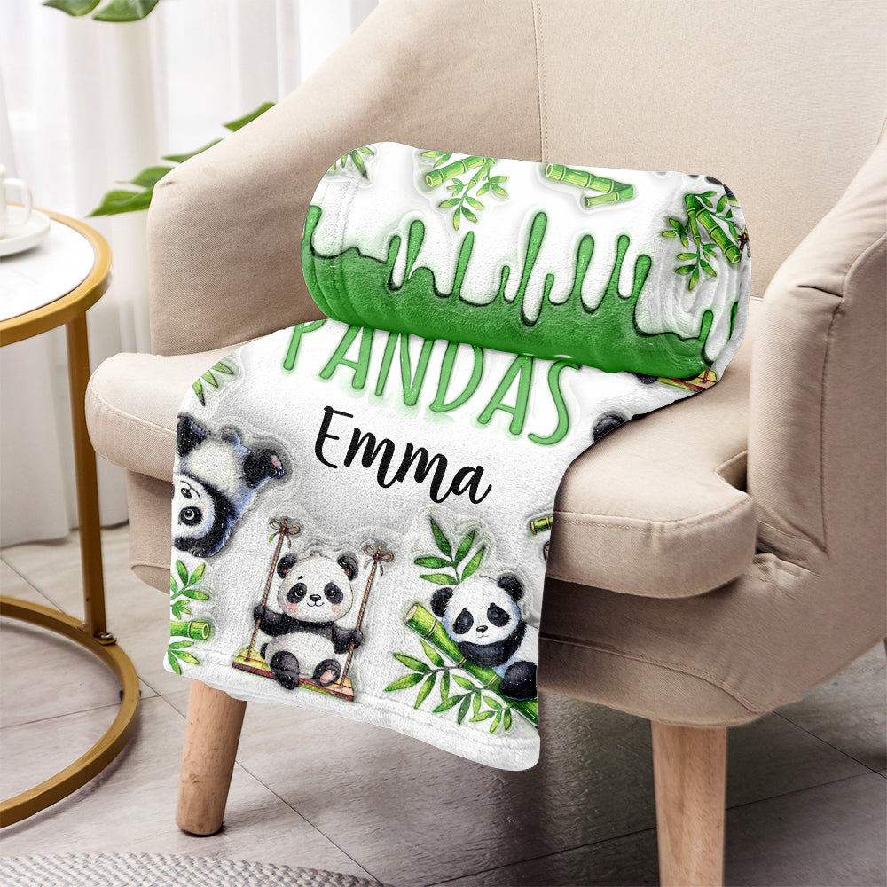 Juste une fille qui aime les pandas - Couverture personnalisée pour les amoureux des pandas