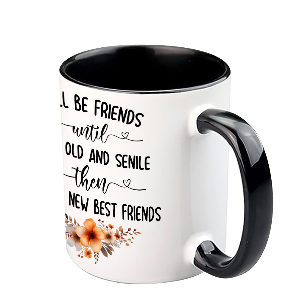 Old Friends - Personalized Best Friend Accent Mug