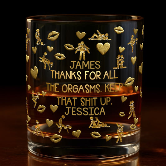 I Love You - Personalized Couple Whiskey Glass