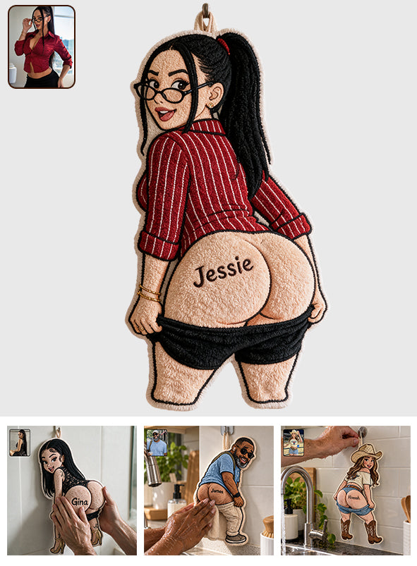 Beau Fessier - Serviette Personnalisée Épicée pour Couple