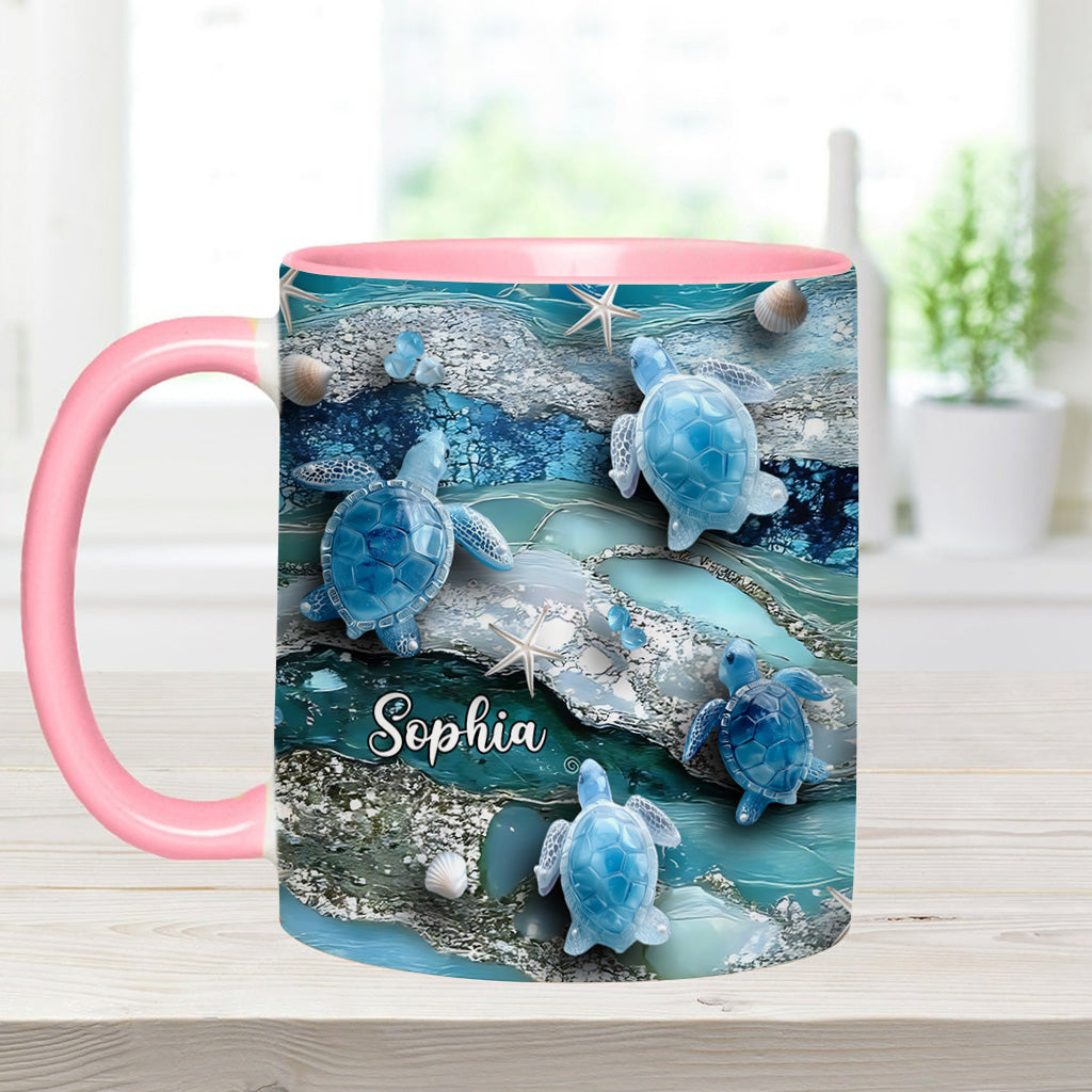 Love Turtles - Personalized Turtle Accent Mug