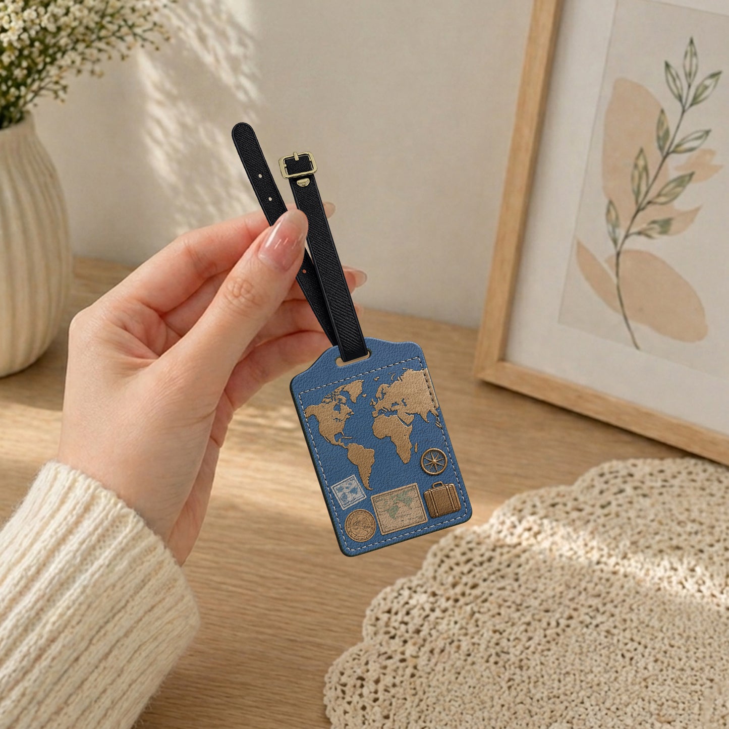 Just A Girl Boy Who Loves Traveling - Personalized Travelling Passport Holder & Luggage Tag Set