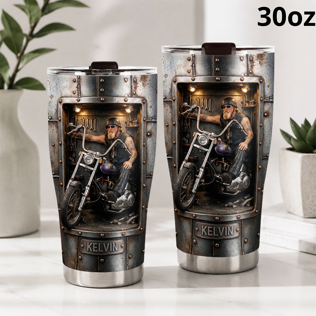 Fueled By Freedom - Personalized Biker Tumbler