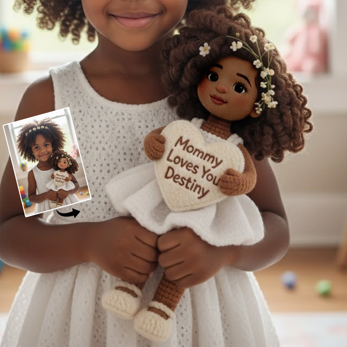 Jedes Foto – das perfekte Geschenk für Kinder – personalisiertes Premium-Kunstfellkissen für Kinder
