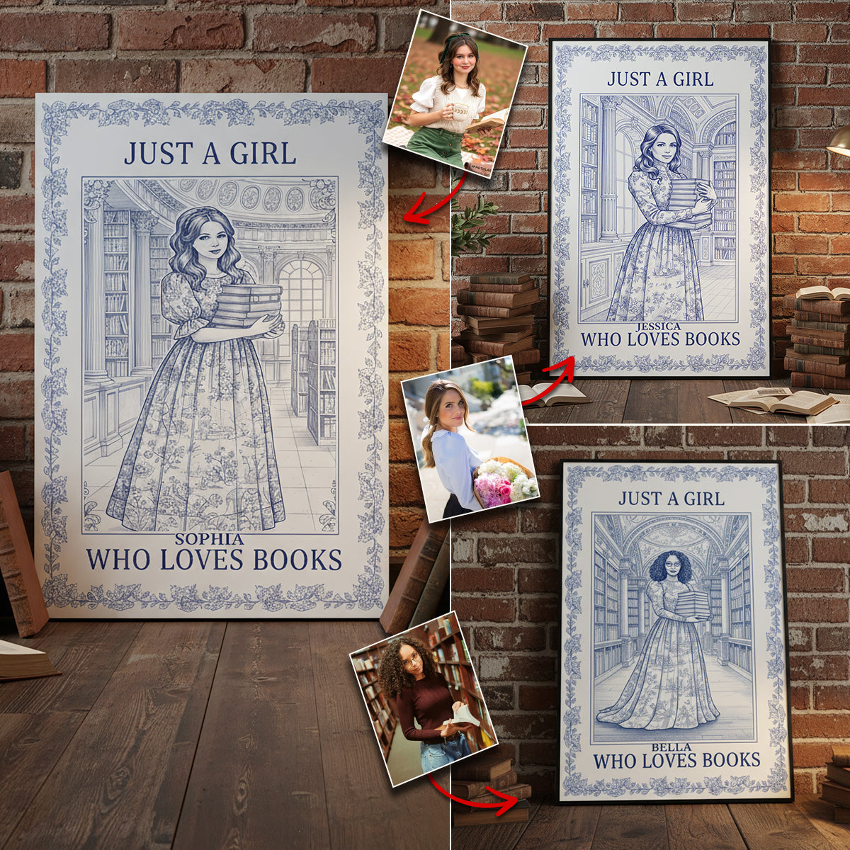 Das perfekte Geschenk für Bücherliebhaber – personalisierte Buchleinwand und Poster