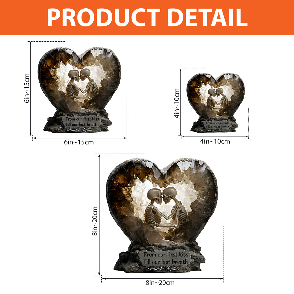 From Our First Kiss - Personalized Couple Custom Shaped Acrylic Plaque