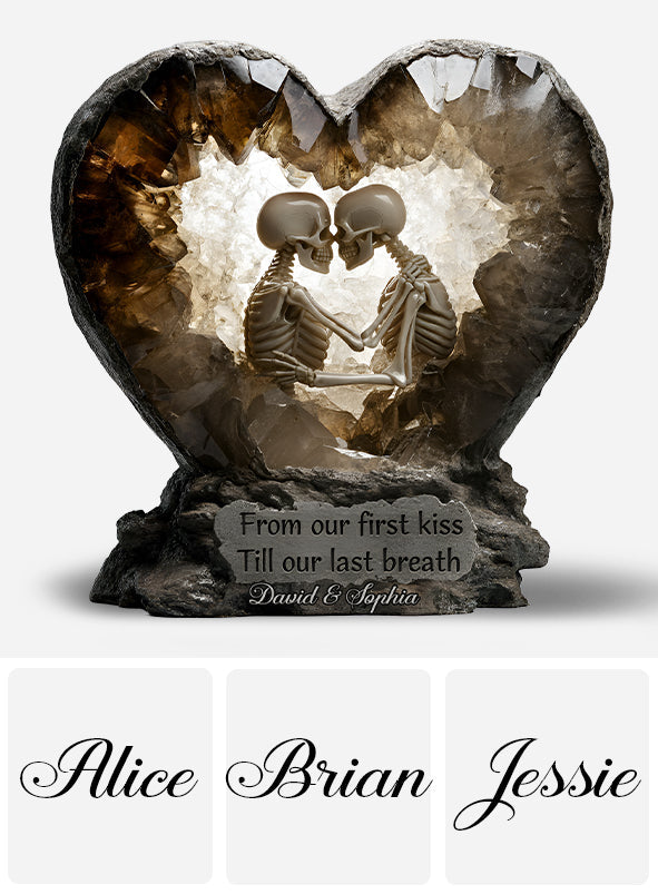 From Our First Kiss - Personalized Couple Custom Shaped Acrylic Plaque