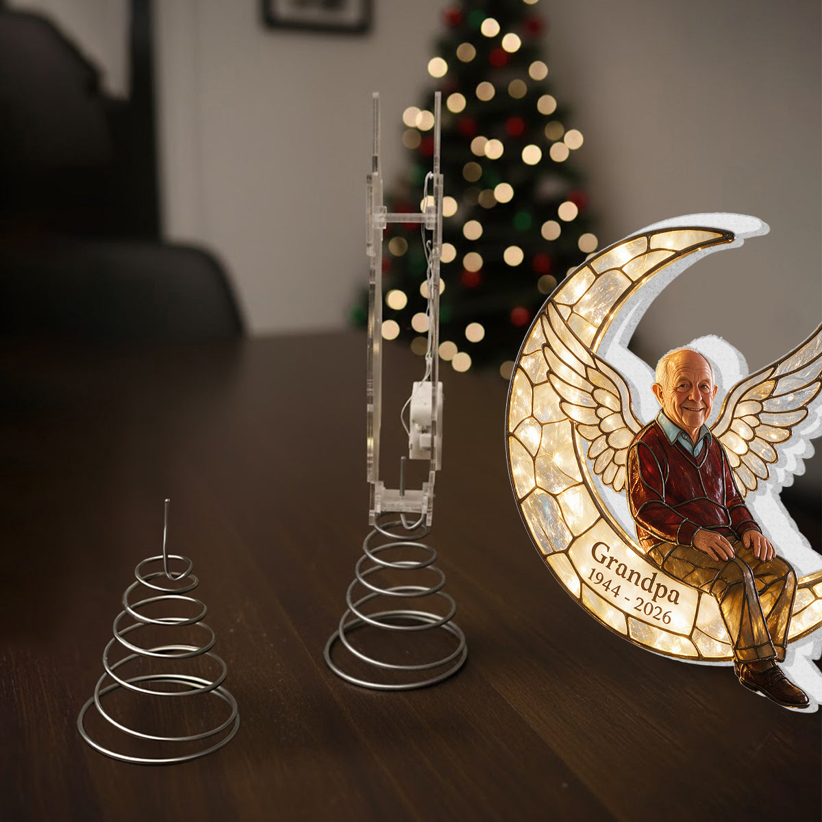 I'm Always With You - Personalized Memorial LED Light Tree Topper