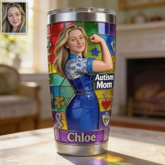 Autismusbewusstsein - Personalisierter Tumbler für Autismusbewusstsein