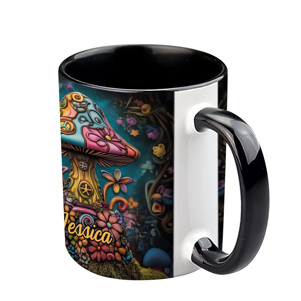 Mug personnalisé Hippie Soul Peace Mushroom - Mug Hippie à l'esprit hippie