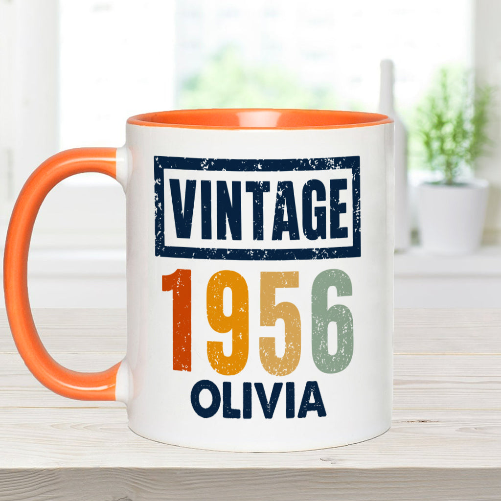 Birthday Gift - Personalized Birthday Accent Mug