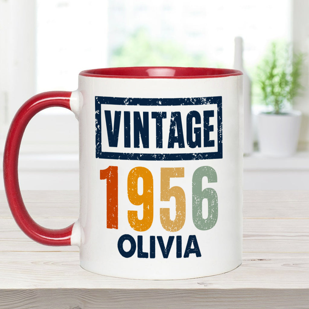 Birthday Gift - Personalized Birthday Accent Mug