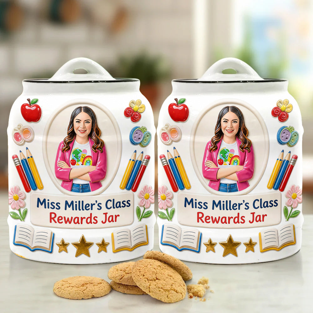Rewards Jar - Personalized Teacher Cookie Jar