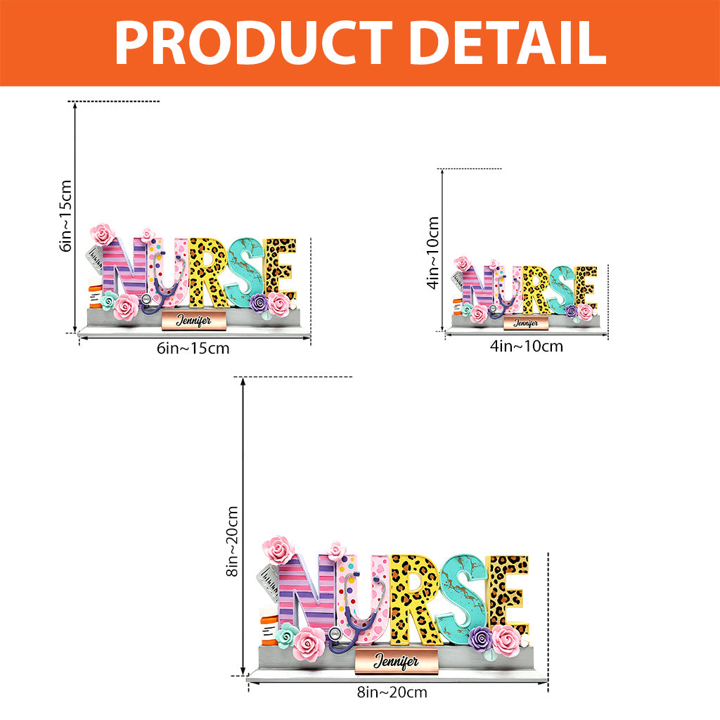 Love Nurse Life - Personalized Nurse Custom Shaped Acrylic Plaque