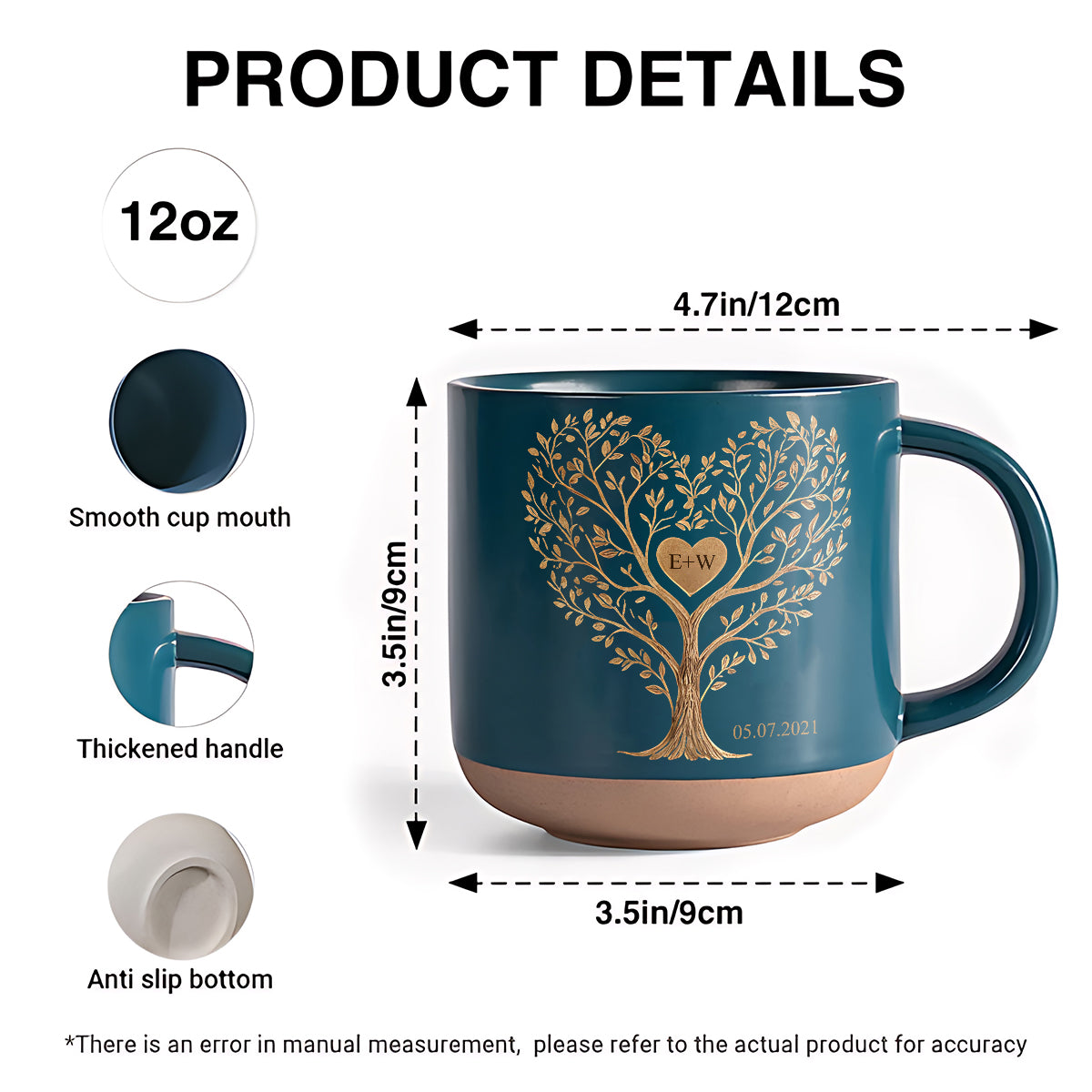 You & Me We Got This - Personalized Couple Printed Pottery Mug