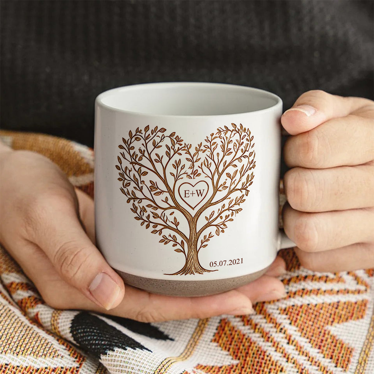 You & Me We Got This - Personalized Couple Printed Pottery Mug